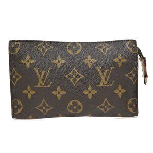 LOUIS VUITTON LV Bucket PM Pouch Bag Monogram Leather Brown France 67KB284
